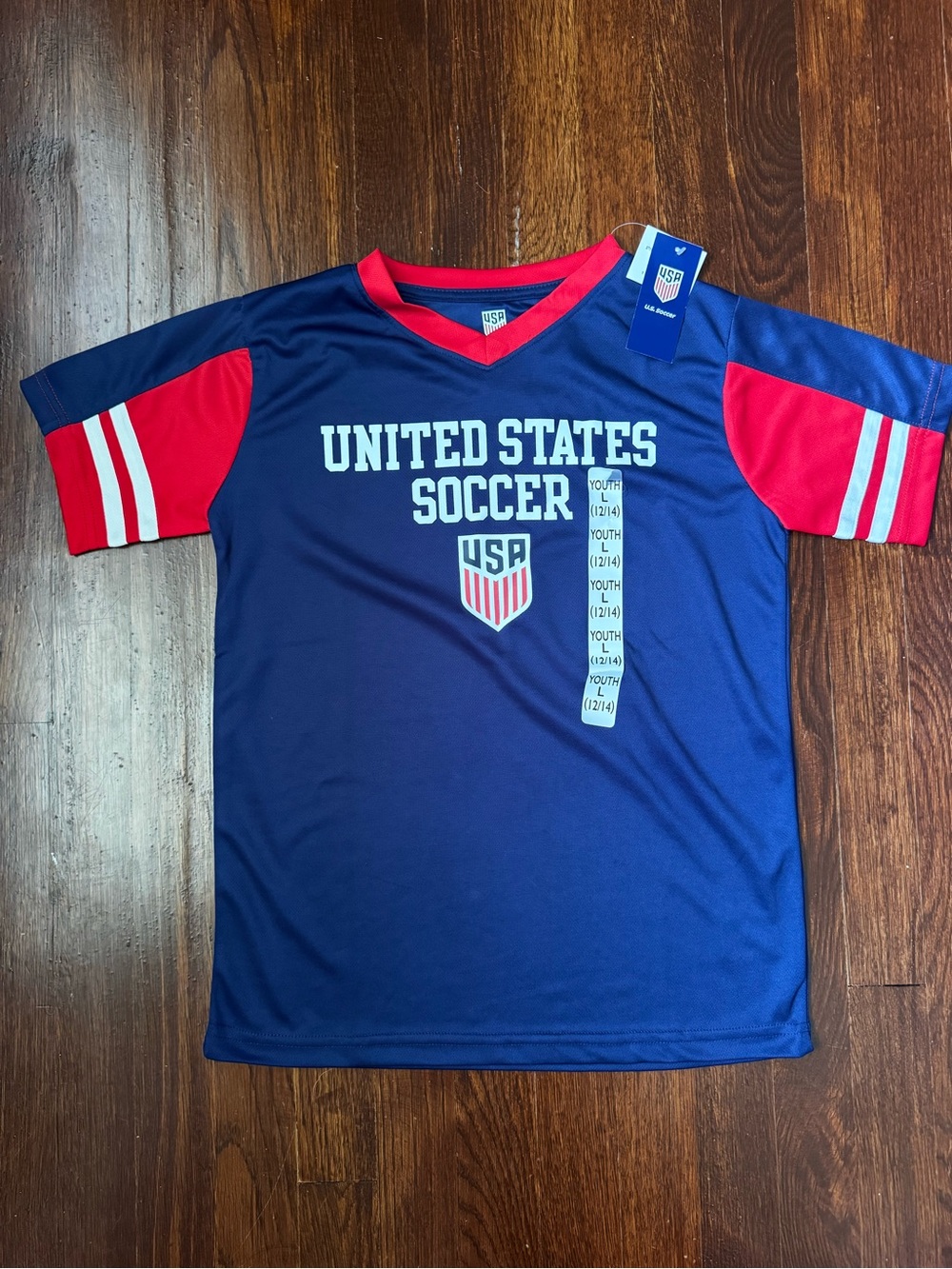 USA Soccer Short Sleeve Jersey - Youth Large